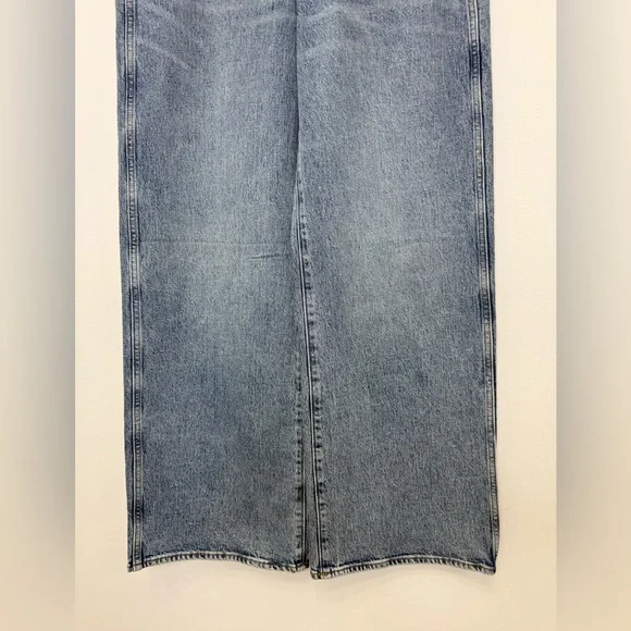 Wrangler Light Wash Faded High Rise Wide Leg Trouser Jeans Women’s Size 9/10 NWT - Picture 5 of 10